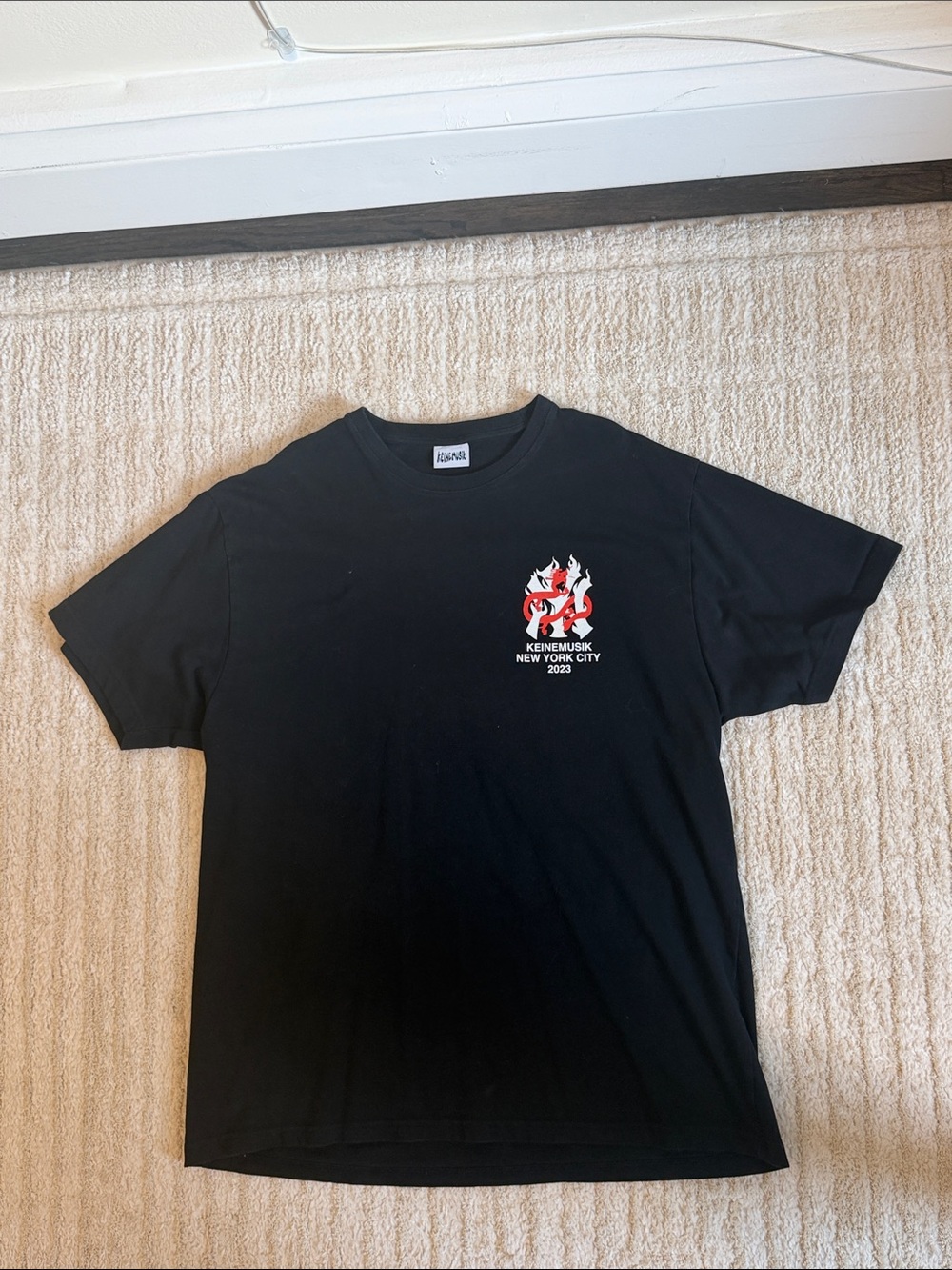 Keinemusik Black Graphic Logo T‑Shirt